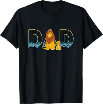 Disney The Lion King Simba and Mufasa Dad T-Shirt