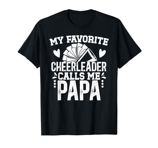 My Favorite Cheerleader Papa Cheer Papa Grandpa T-Shirt