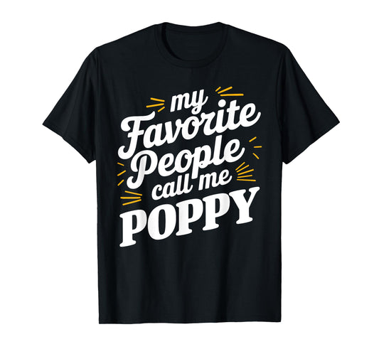 Best Poppy Art For Grandpa From Grandkids Father's Day Poppy T-Shirt