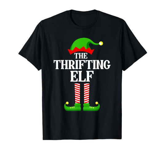 Thrifting Elf Family Matching Group Funny Christmas T-Shirt