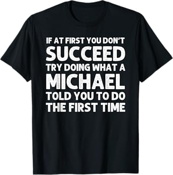 MICHAEL Funny Surname Family Tree Birthday Reunion Idea T-Shirt