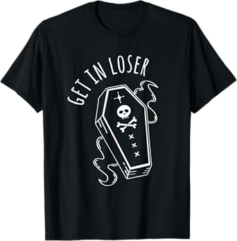 GET IN LOSER Pastel Goth Coffin T-Shirt