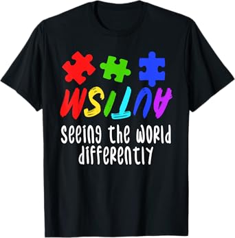 Autism Awareness Support Month Puzzle Gift | Mens & Womens T-Shirt