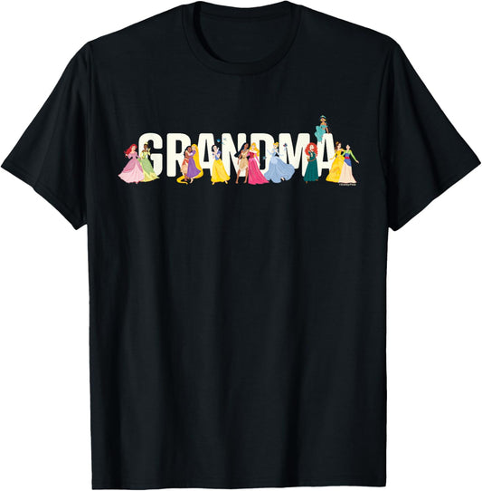 Disney Princess Squad Grandma Family Trip Vacation Reunion T-Shirt
