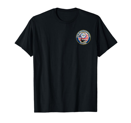 USS Enterprise CVN-65 USA Flag Veteran Patriotic Vintage T-Shirt
