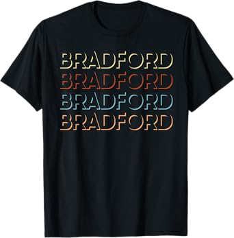 Bradford First Name Tshirt My Personalized Tee Named T-Shirt