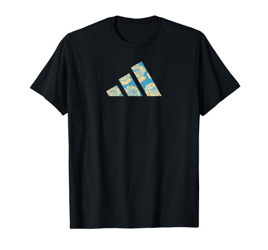 adidas Badge of Sport Floral Three Bar Graphic T-Shirt