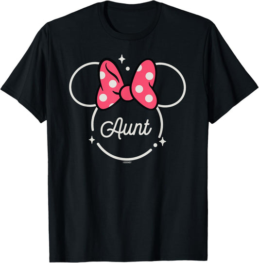 Disney Minnie Mouse Aunt Family Head Icon Magic Mother’s Day T-Shirt