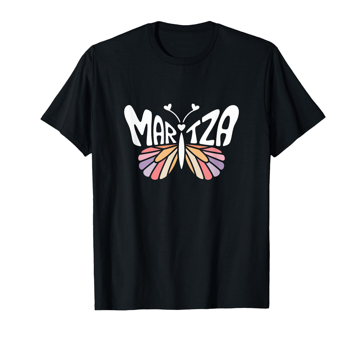 Maritza Butterfly - Personalized Cute Name Word Art T-Shirt