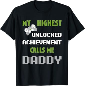 Nerdy Funny Father Day Gamer Dad Daddy Men Love Video Gaming T-Shirt
