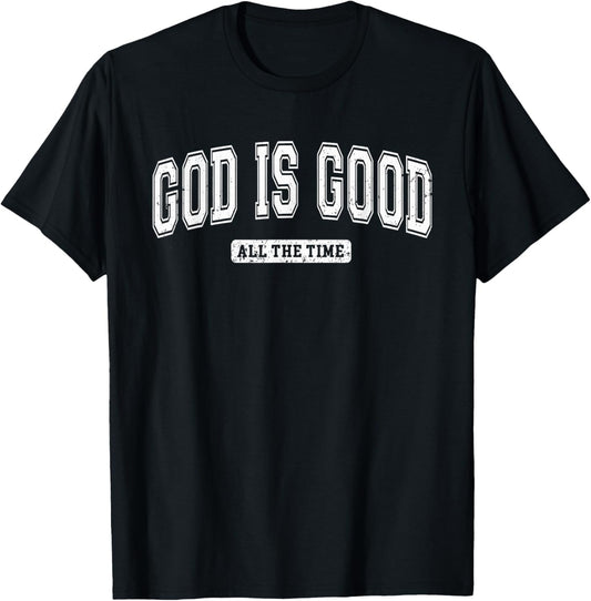 Vintage Retro Christian God Is Good All The Time Jesus T-Shirt