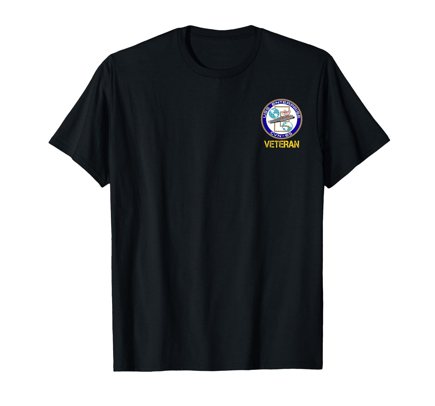 USS Enterprise CVN-65 Aircraft Carrier Logo Veterans Day T-Shirt