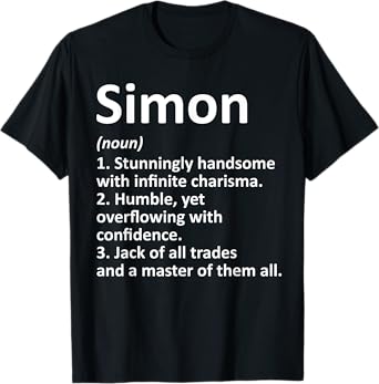 SIMON Definition Personalized Name Funny Birthday Gift Idea T-Shirt