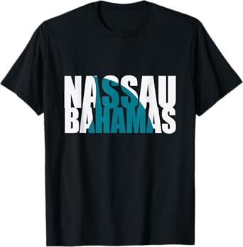 Nassau Bahamas Shark Fin Vacation Souvenir T-Shirt