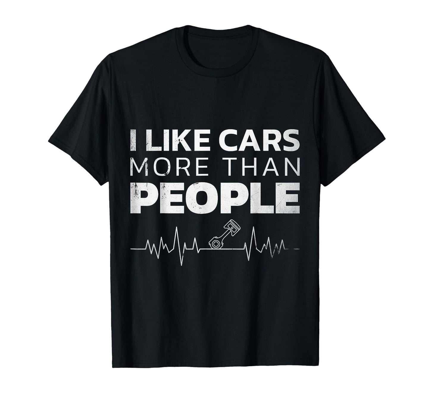 I like cars more than people men women T-Shirt