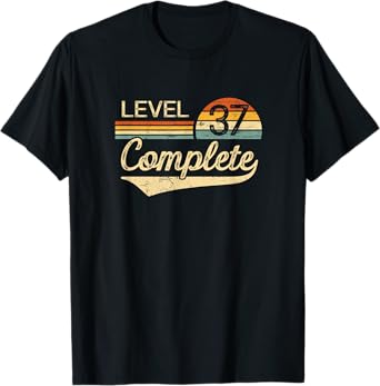 Level 37 Complete Vintage 37th Wedding Anniversary T-Shirt