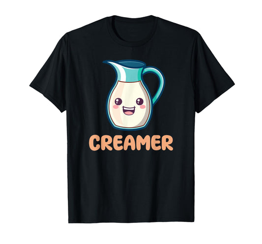 Coffee & Creamer Matching Couple Halloween Best Friends T-Shirt