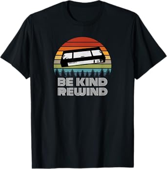 VHS Shirt Vintage Retro 80s 90s Gift VCR Be Kind Rewind T-Shirt