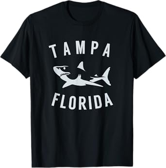 Tampa Florida T Shirt Shark FL Souvenirs T-Shirt