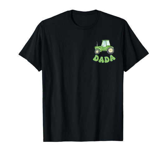 Dada of the Birthday Boy Tractors Farm Trucks Family Party T-Shirt