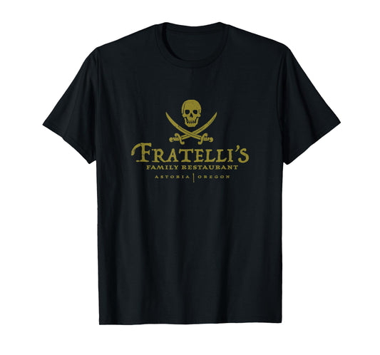 Vintage Fratelli's Family Restaurant 80s Movies Skull T-Shirt