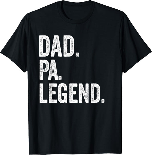 Dad Pa Legend - Vintage Distressed Bold Pa Graphic T-Shirt
