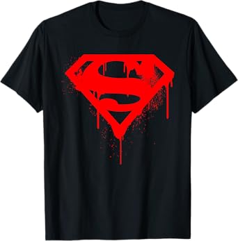 DC Superman Logo Doomsday Red Graffiti T-Shirt