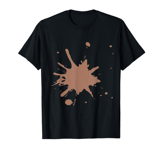 Color of the Year 2025 Mocha Mousse with Splat Design T-Shirt