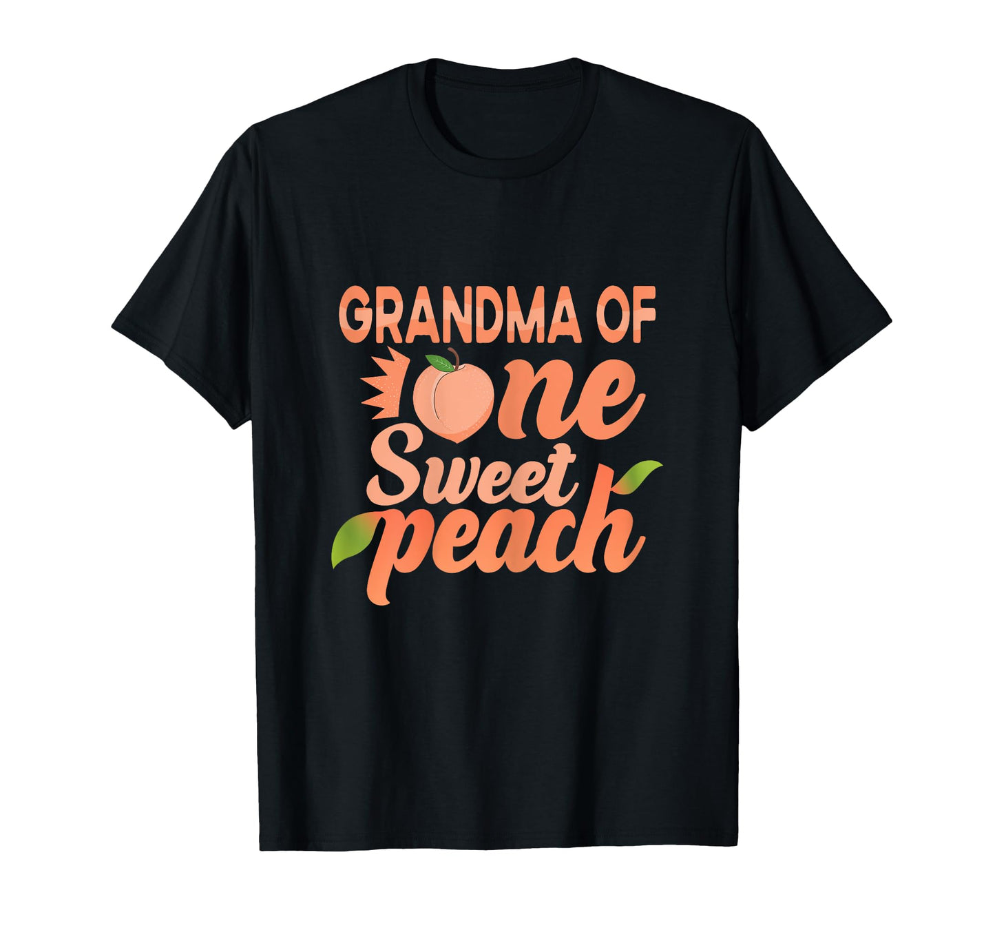 Grandma First Birthday One Sweet Peach Bday Family Matching T-Shirt