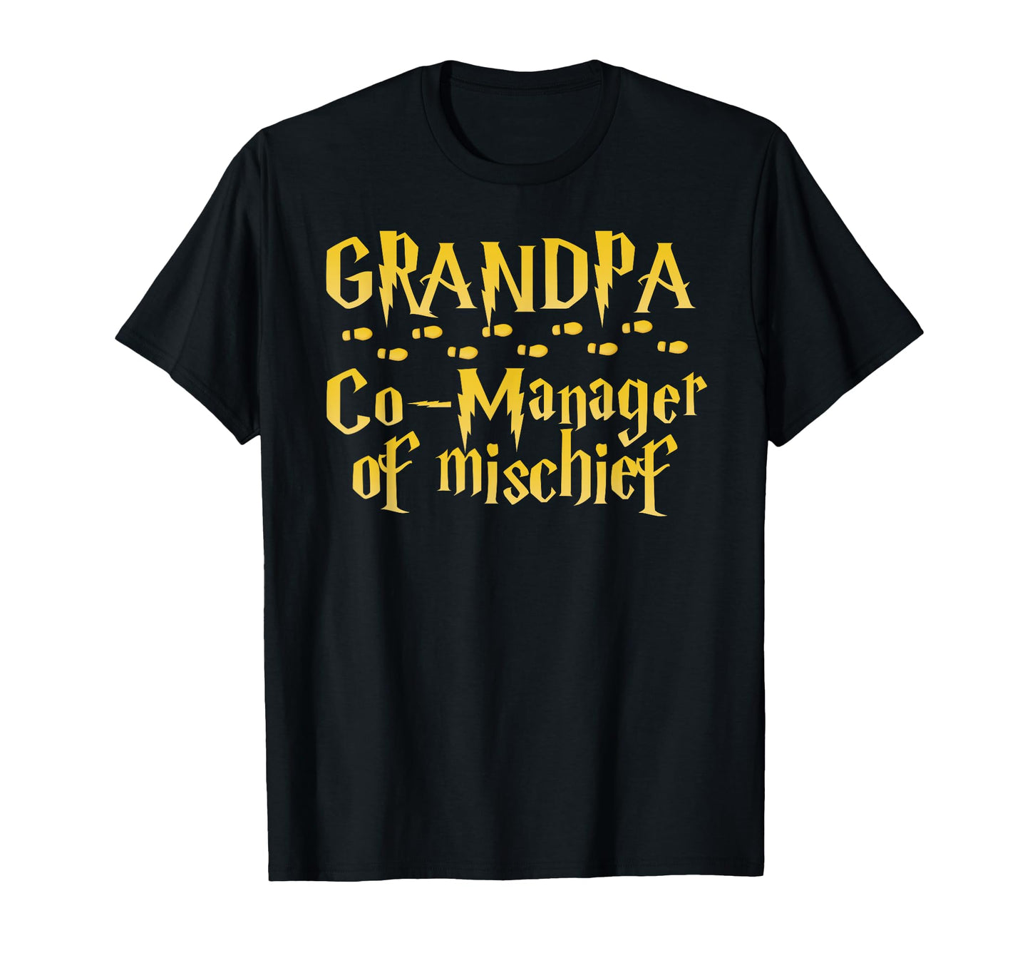 Grandpa Magical Manager of Mischief Halloween Father's Day T-Shirt