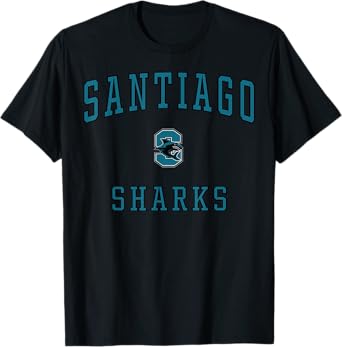 Santiago High School Sharks T-Shirt C1 T-Shirt