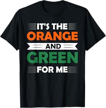 It's The Orange and Green for me Black College Humorous HBCU T-Shirt