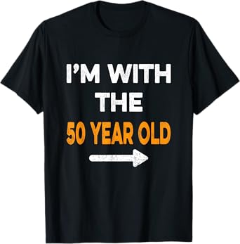 I'm With The 50 Year Old Easy Matching Halloween Costume T-Shirt
