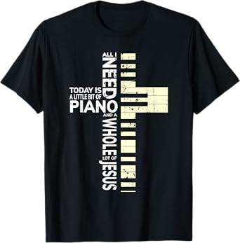 Christian Band Shirt Musician Rock Music Piano Tee T-Shirt