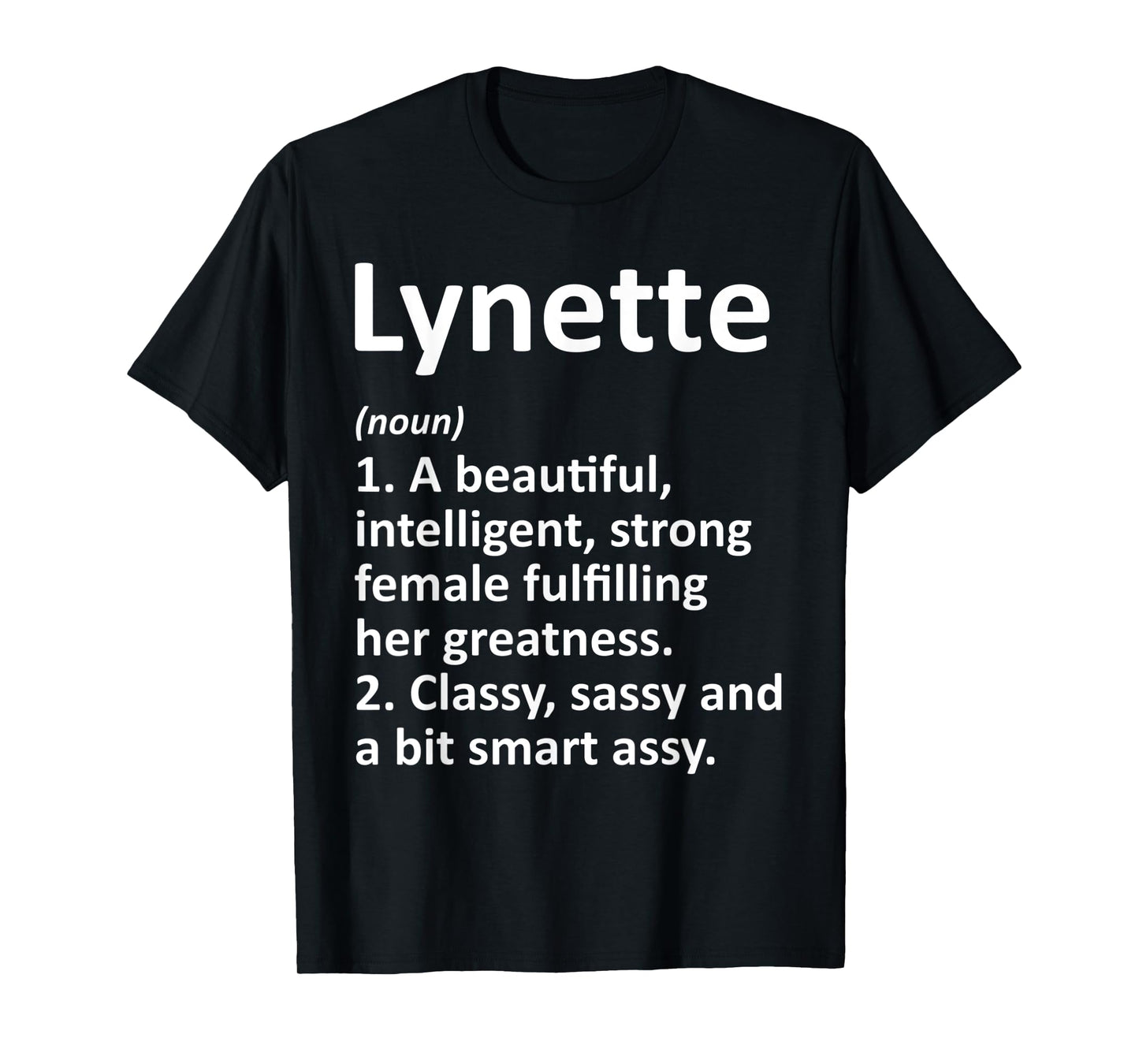 LYNETTE Definition Personalized Name Funny Christmas Gift T-Shirt