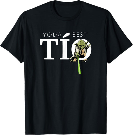 Star Wars Yoda Lightsaber Best Tío Birthday Día del Padre T-Shirt