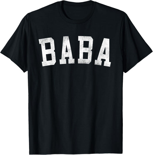 Baba - Classic Bold Font Father's Day Baba T-Shirt