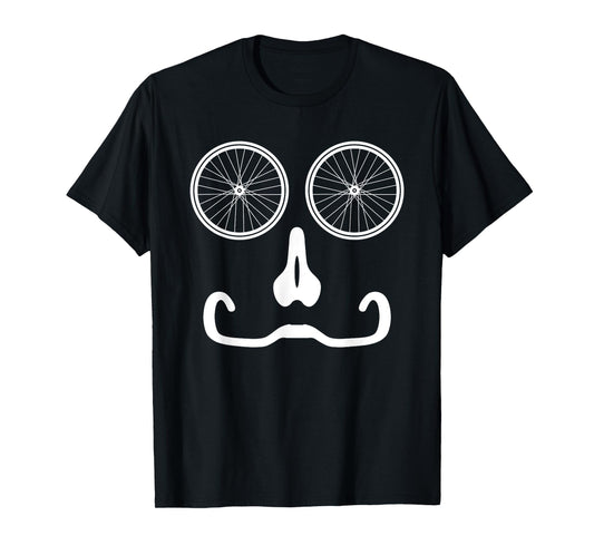 Funny Road Race Bike Cycling Face Bicycle Lover Humor Outfit T-Shirt