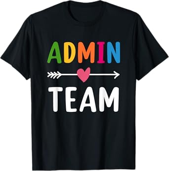 Admin Team Back to School Matching Group Squad T-Shirt