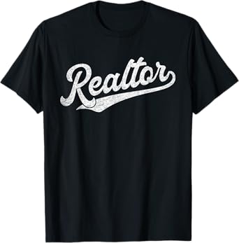 Realtor Real Estate Agent Funny Retro Vintage Men Women Gift T-Shirt
