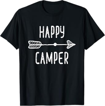 Arrow Happy Camper Accessories Kids Boho Clothes Camping T-Shirt