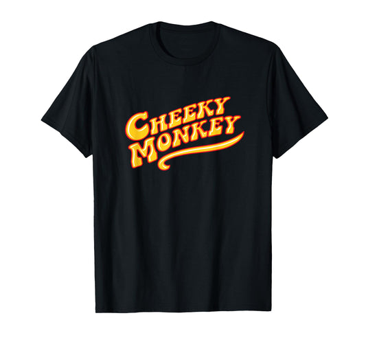 Cheeky Monkey Groovy Text T-Shirt