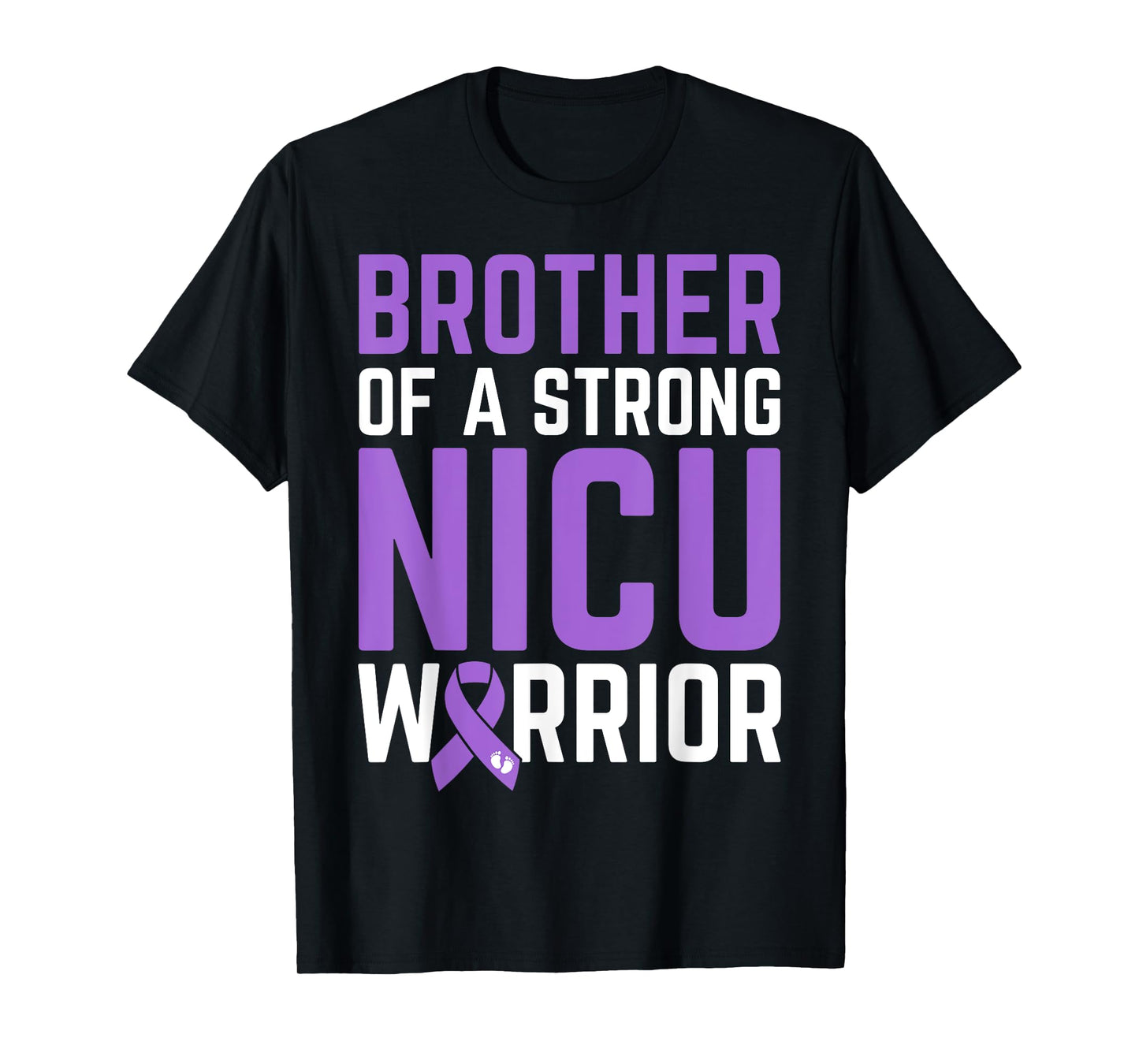 Brother NICU Warrior Baby Prematurity Awareness Preemie Bro T-Shirt