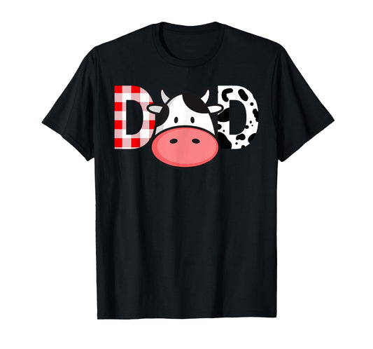 Cow Mom or Dad Birthday Farm Birthday Party T-Shirt