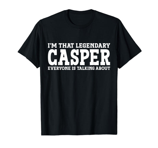 Casper Surname Funny Team Family Last Name Casper T-Shirt