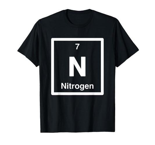 Nitrogen, N Periodic Table of Elements Science Gifts T-Shirt