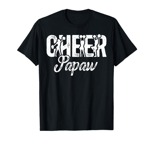 Cheer Papaw Cheerleading Papaw Of A Cheerleader Papaw T-Shirt