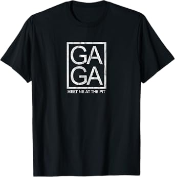 Gaga Ball Game Player Novelty Graphic Tee Meet Me At The Pit T-Shirt