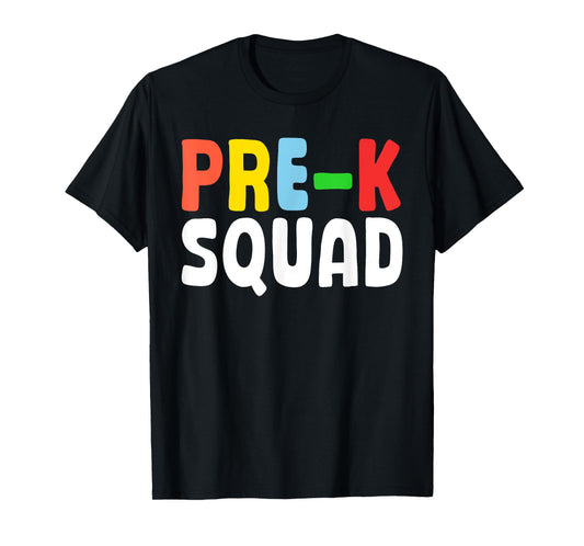 Cool Pre-K Squad Art For Men Women Preschool PreK Teacher T-Shirt
