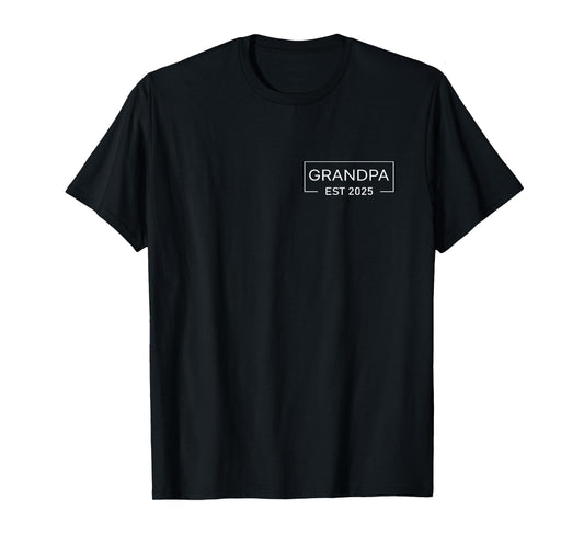 Grandpa Est. 2025 Logo Grandpa 2025 loading New Grandfather T-Shirt